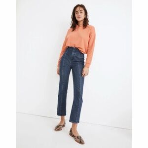 Madewell Slim Demi-Boot Jeans in Reyes Wash: Seamed TENCEL™ Denim Edition